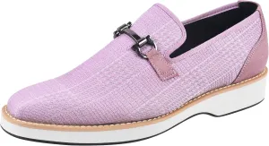 LIBERTYZENO Mens Canvas Textile & Suede Leather Adults Noble Penny Loafers Slip On Prom & Wedding Party Shoes for Prom Graduation