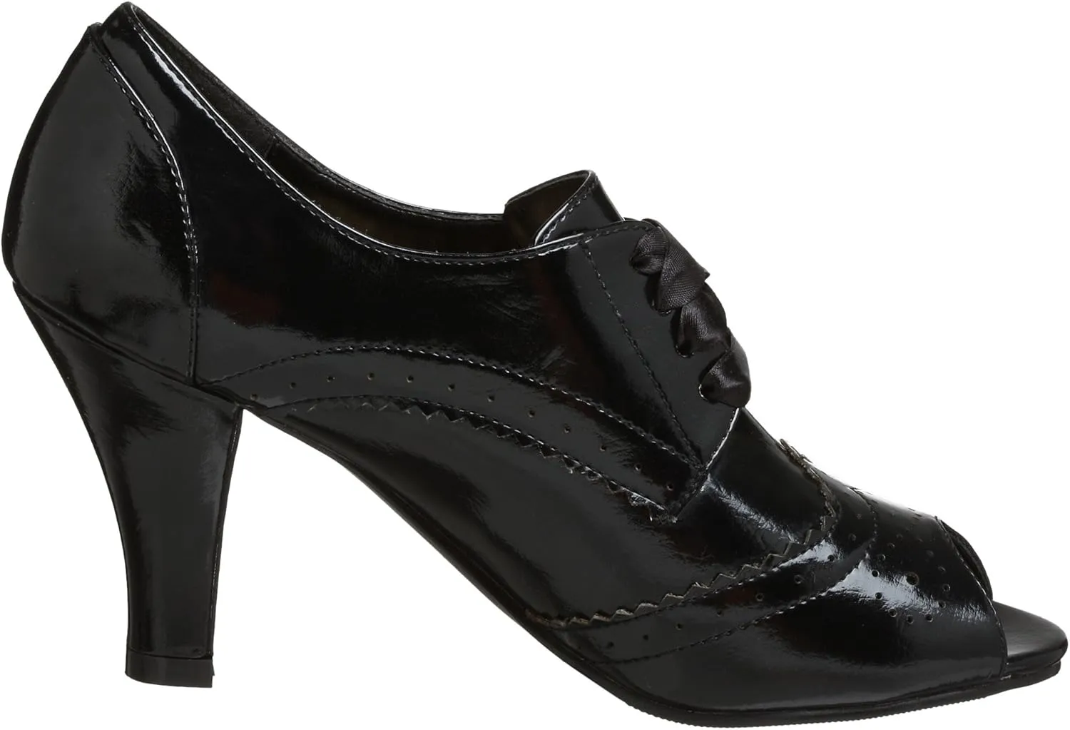 Madden Girl Women's Rileigh Patent Hi Heel Oxford