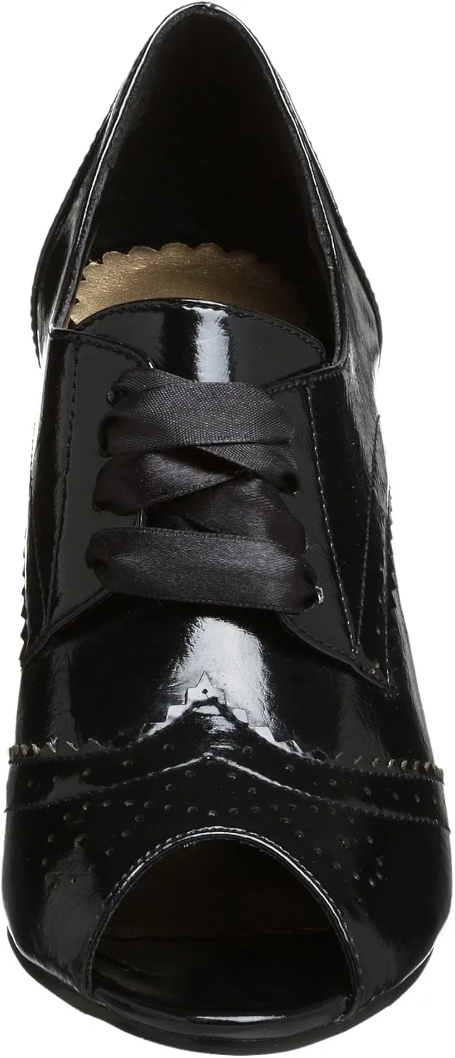 Madden Girl Women's Rileigh Patent Hi Heel Oxford