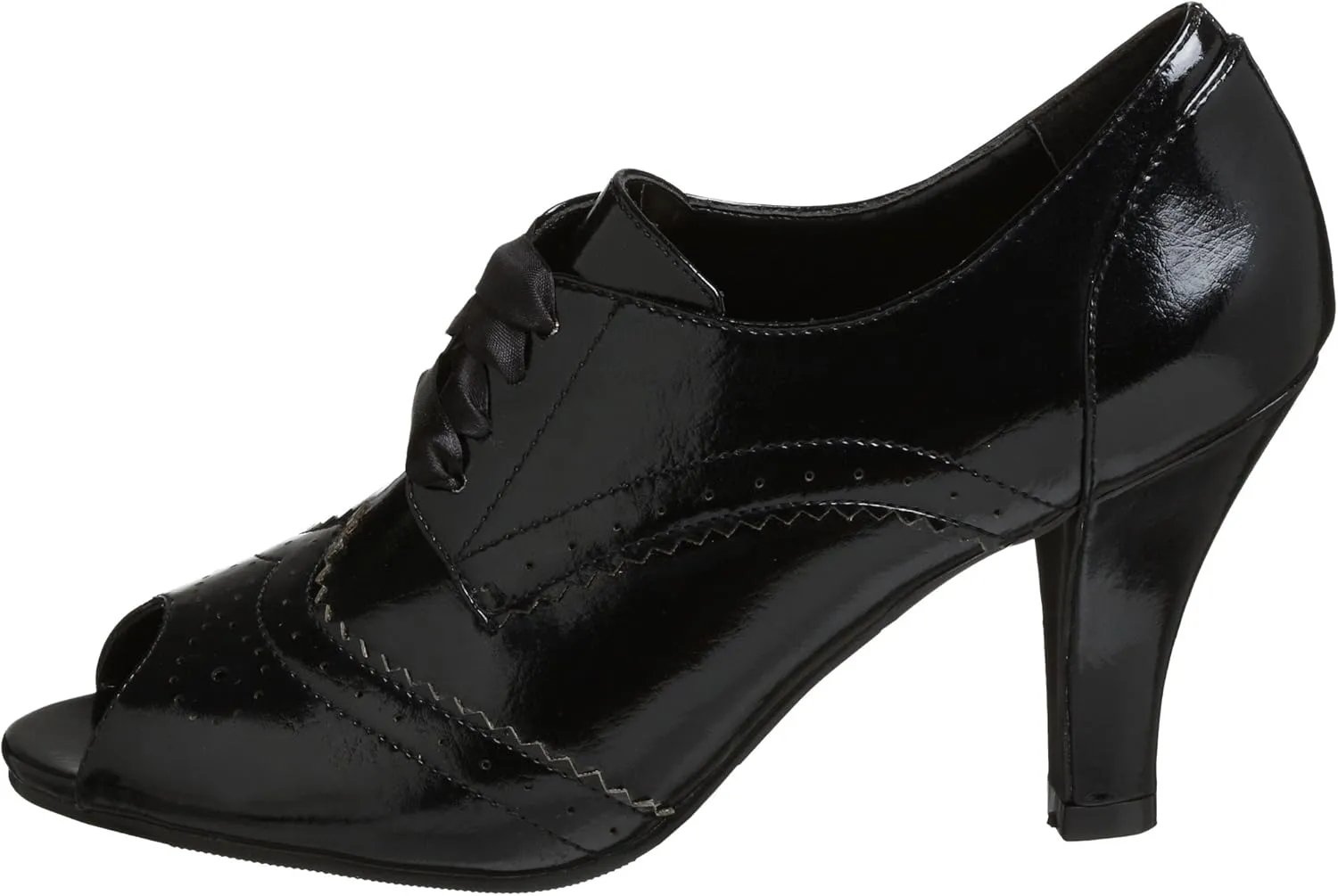 Madden Girl Women's Rileigh Patent Hi Heel Oxford