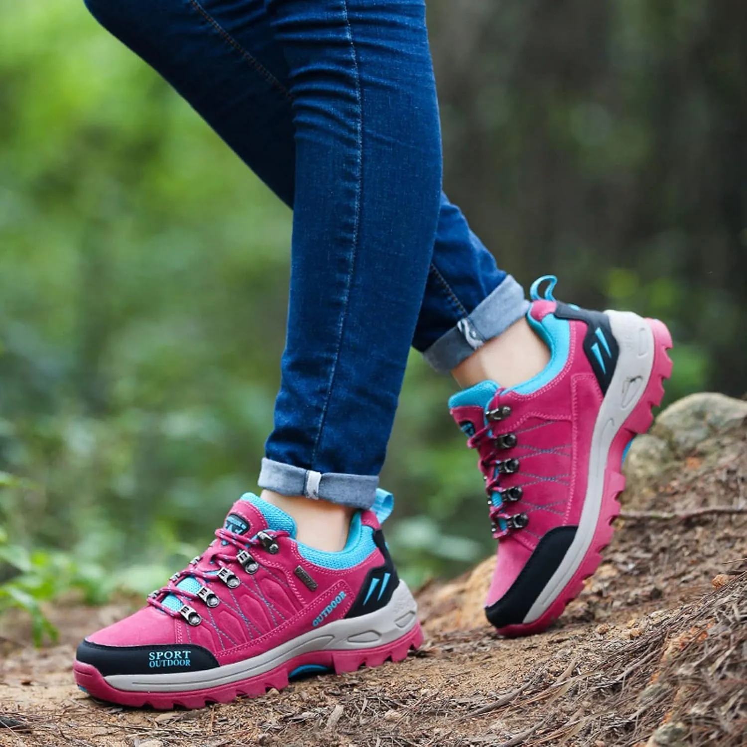 Meidiastra Men Women Hiking Shoes Travel Trekking Camping Boot Lightweight Low Top Backpackin Climbing Shoes