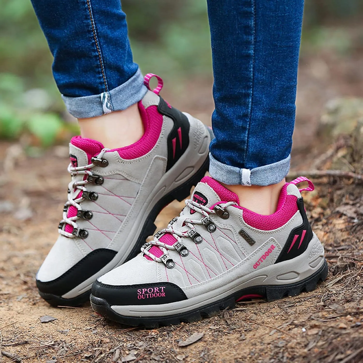 Meidiastra Men Women Hiking Shoes Travel Trekking Camping Boot Lightweight Low Top Backpackin Climbing Shoes