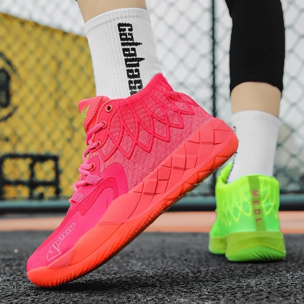 Men's Basketball Shoes, Couple Basketball Sneakers, Fashionable Sports Footwear, Breathable, Non Slip Running Boots