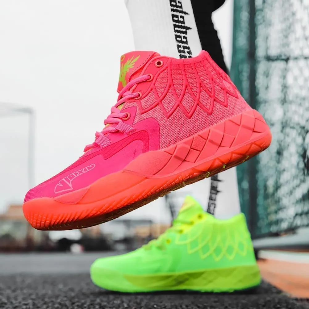 Men's Basketball Shoes, Couple Basketball Sneakers, Fashionable Sports Footwear, Breathable, Non Slip Running Boots