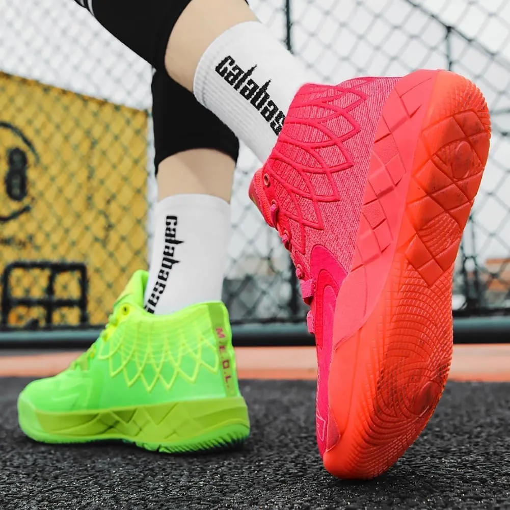 Men's Basketball Shoes, Couple Basketball Sneakers, Fashionable Sports Footwear, Breathable, Non Slip Running Boots