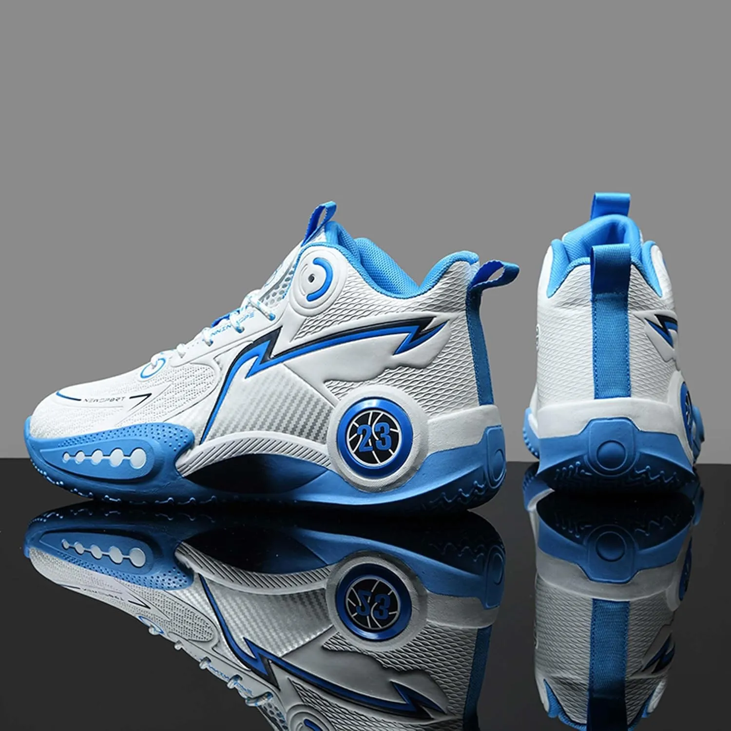 Mens Basketball Shoes Waterproof Durable Lightweight Loose Breathable Sneakers
