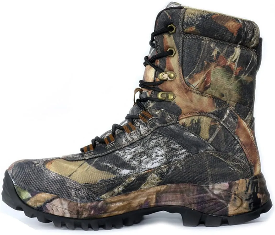 Men's Camping Climbing Boots, Outdoor Tactical Sport Shoes, Non-Slip Waterproof Mountain Hunting Boots