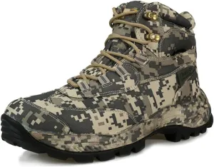 Men's Camping Climbing Boots, Outdoor Tactical Sport Shoes, Non-Slip Waterproof Mountain Hunting Boots