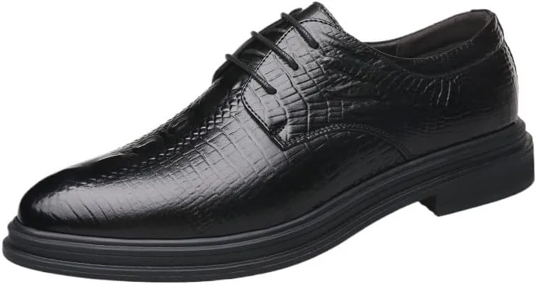 Mens Dress Shoes - Casual Oxford Orthopedic Leather Office Loafers Work Flats
