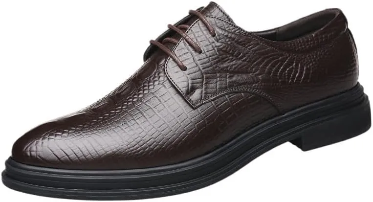 Mens Dress Shoes - Casual Oxford Orthopedic Leather Office Loafers Work Flats