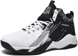 Mens High Top Basketball Shoes Fashion Running Sport Shoes Breathable Non-Slip Outdoor Casual Walk Athletic Basketball Sneakers