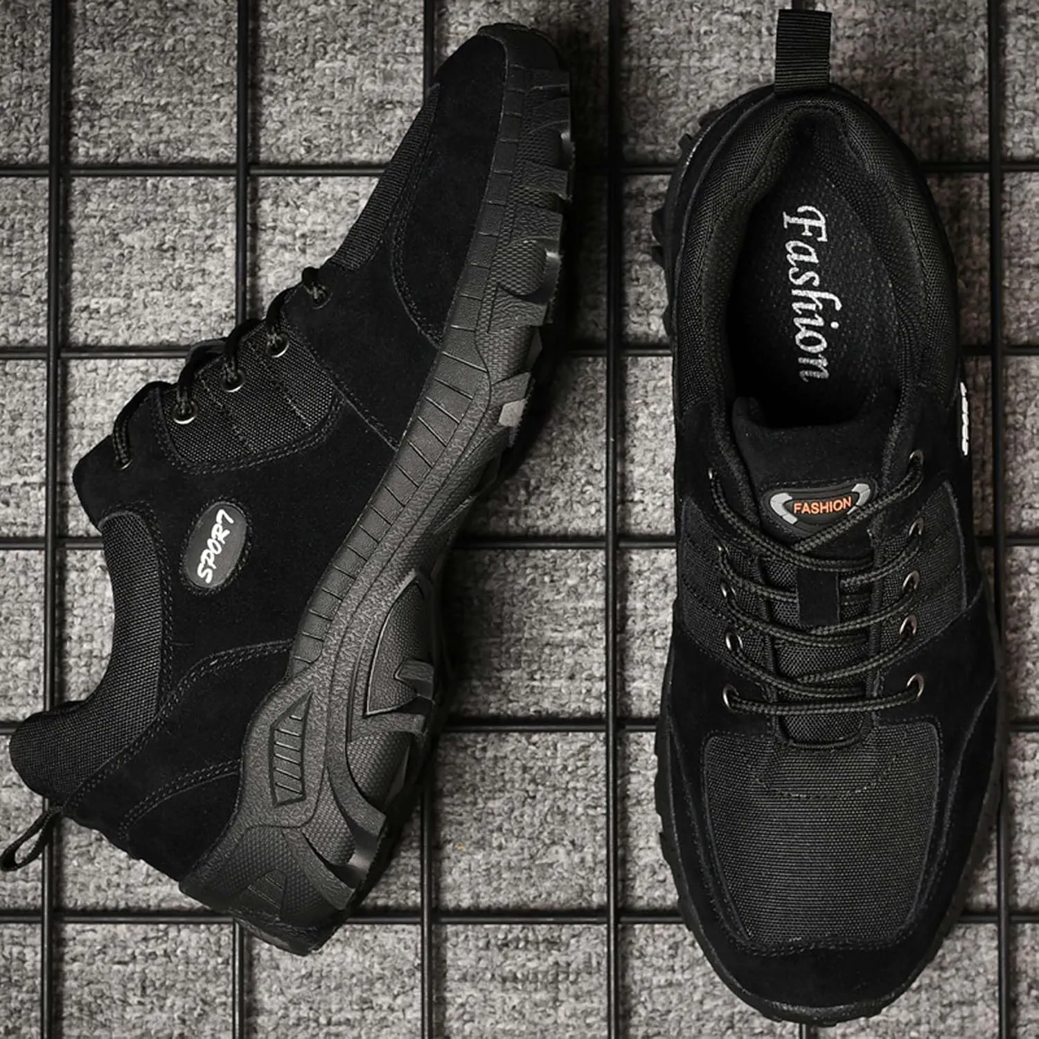 Men's Hiking Shoes Outdoor Non-Slip Climbing Shoes Casual Walking Shoes Non-Slip Comfortable Work Shoes