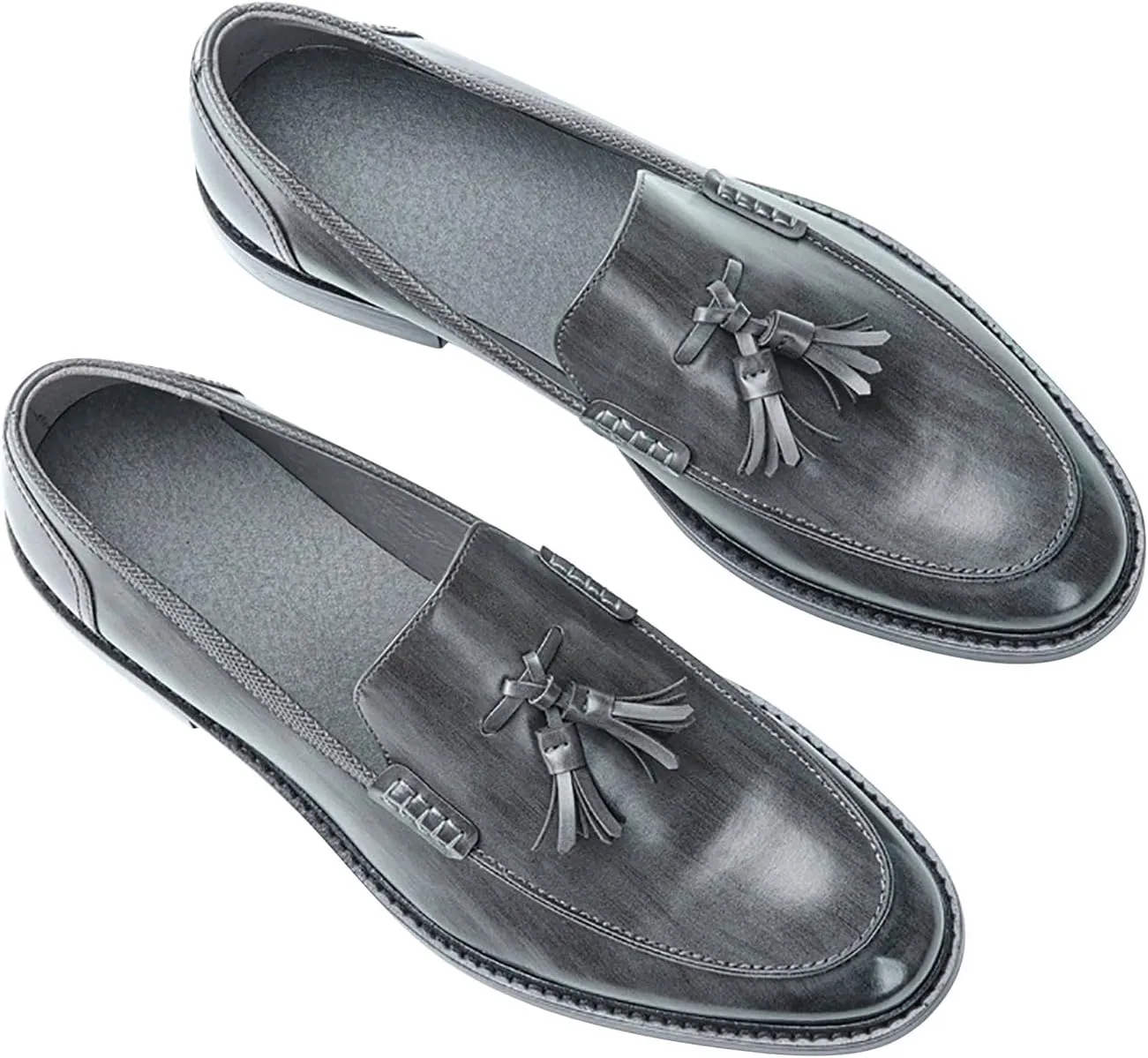 Mens Loafers Casual Dress Slip On Leather Penny Loafers Fashion Wedding Business Tuxedo Walking Shoes for Men