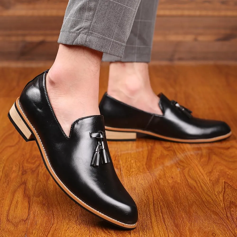 Men's Loafers Leather Wedding Party Dress Shoes