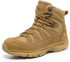 Men's Non-Slip Hiking Boots Lightweight Breathable Tactical Boots Outdoor Trekking Work Boots