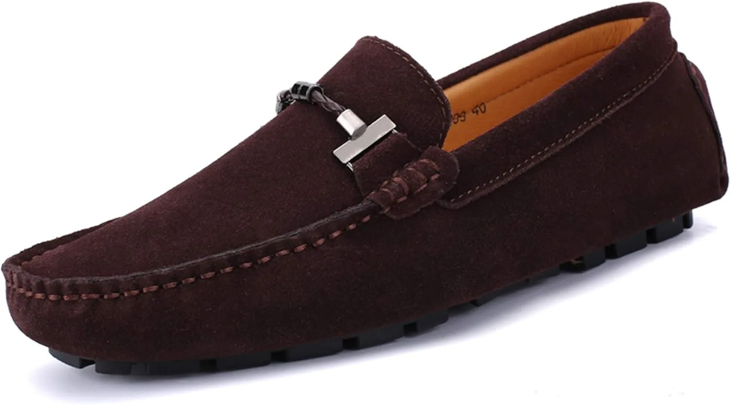 Mens Penny Loafers Suede Flat Breathable and Non-Slip Slip On Casual Driving Outdoor Work Business Dress Boat Shoes for Men