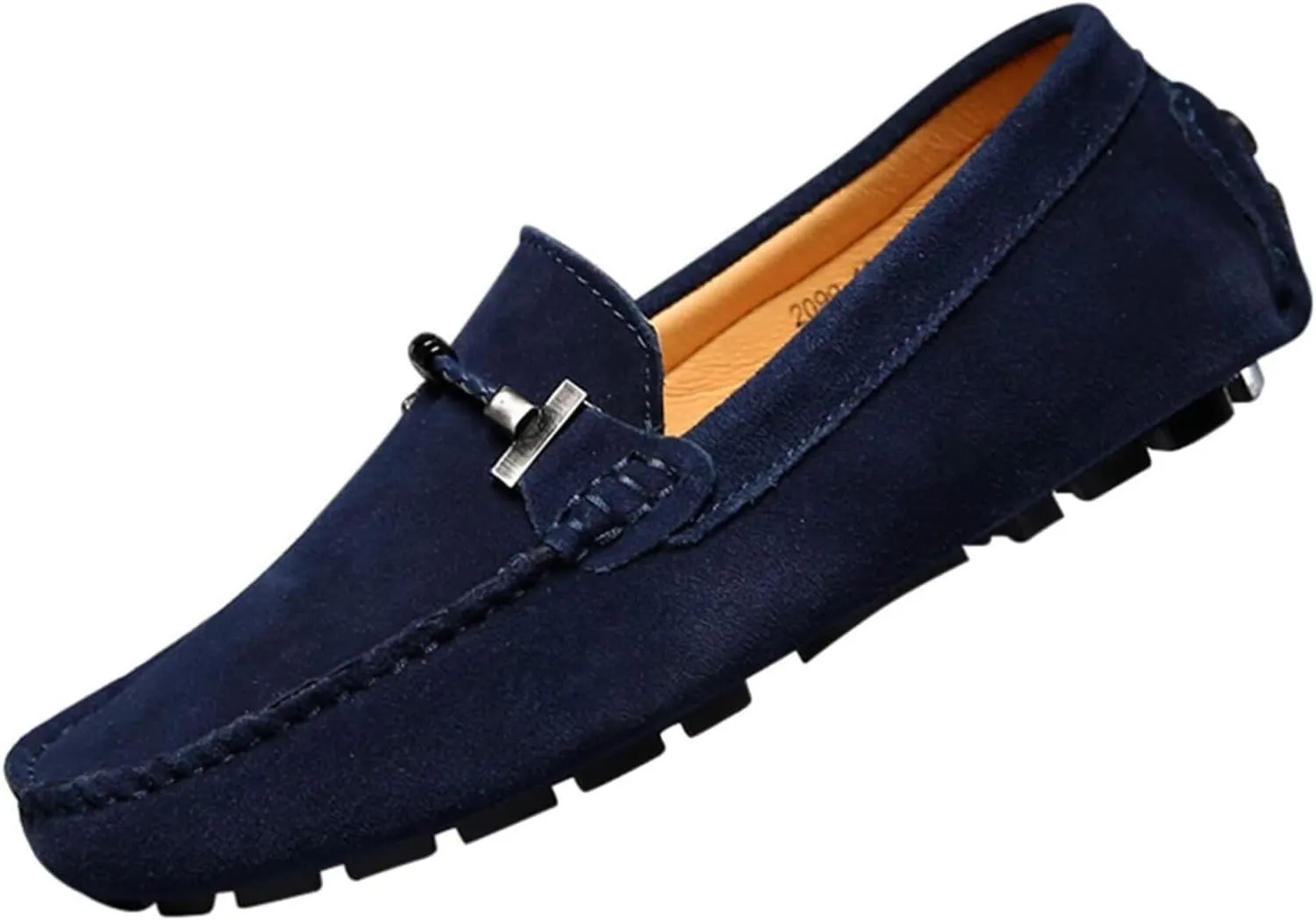 Mens Penny Loafers Suede Flat Breathable and Non-Slip Slip On Casual Driving Outdoor Work Business Dress Boat Shoes for Men