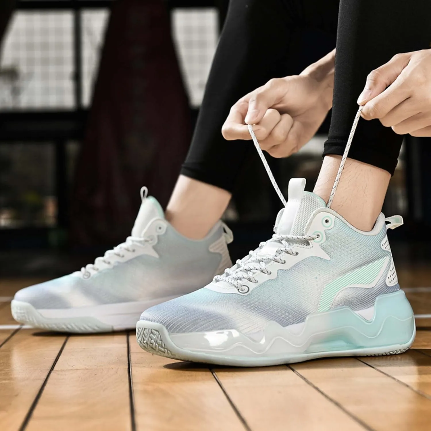 Men's Trendy Casual Basketball Shoes Fashion Sneakers Non-Slip Breathable Training Running Shoes Street Casual Walking