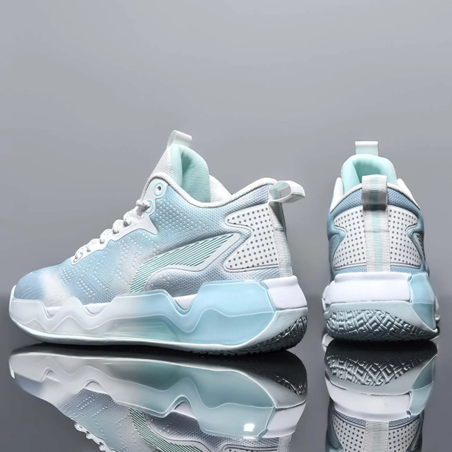 Men's Trendy Casual Basketball Shoes Fashion Sneakers Non-Slip Breathable Training Running Shoes Street Casual Walking