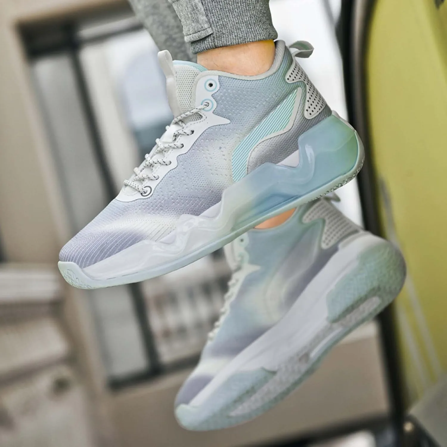 Men's Trendy Casual Basketball Shoes Fashion Sneakers Non-Slip Breathable Training Running Shoes Street Casual Walking