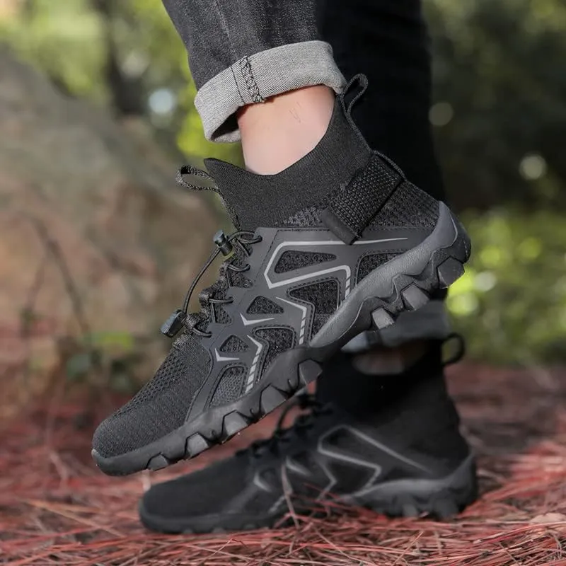 Mens Water Shoes Breathable Hiking Water Shoes Quick Drying Sports Aqua Barefoot Shoes Anti-Slip Climbing Shoes Outdoor Fishing Shoes