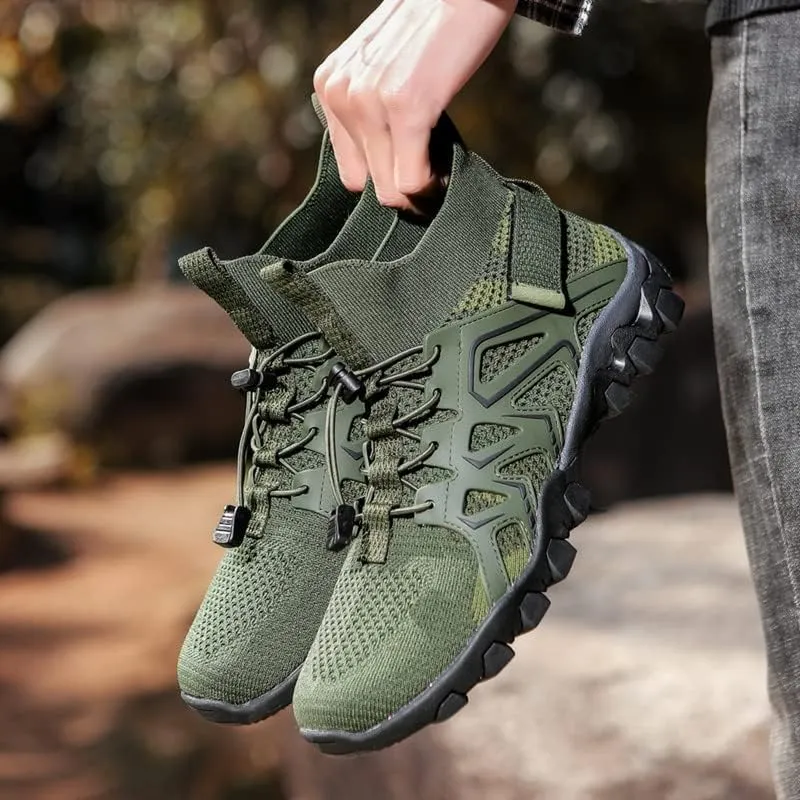 Mens Water Shoes Breathable Hiking Water Shoes Quick Drying Sports Aqua Barefoot Shoes Anti-Slip Climbing Shoes Outdoor Fishing Shoes