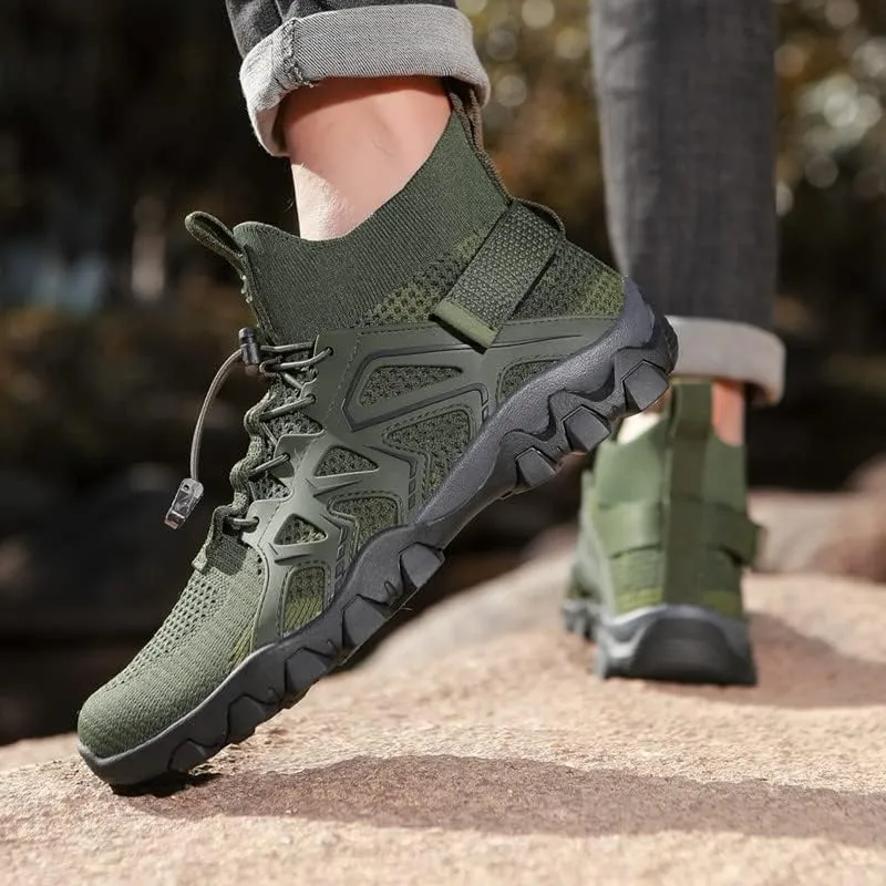 Mens Water Shoes Breathable Hiking Water Shoes Quick Drying Sports Aqua Barefoot Shoes Anti-Slip Climbing Shoes Outdoor Fishing Shoes