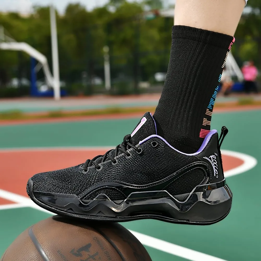 Mens Womens Basketball Shoes Breathable Non Slip Comfortable Unisex-Adult Outdoor Sport Shoe for Couples