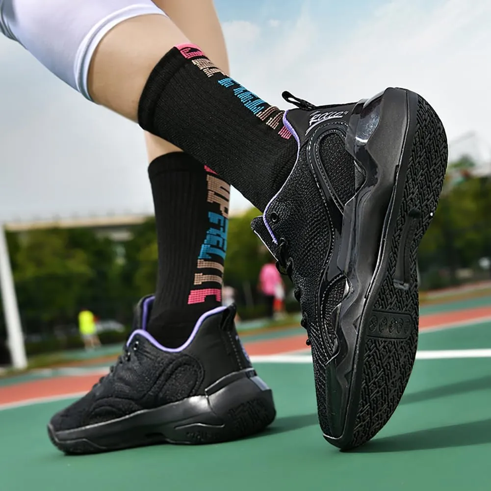 Mens Womens Basketball Shoes Breathable Non Slip Comfortable Unisex-Adult Outdoor Sport Shoe for Couples