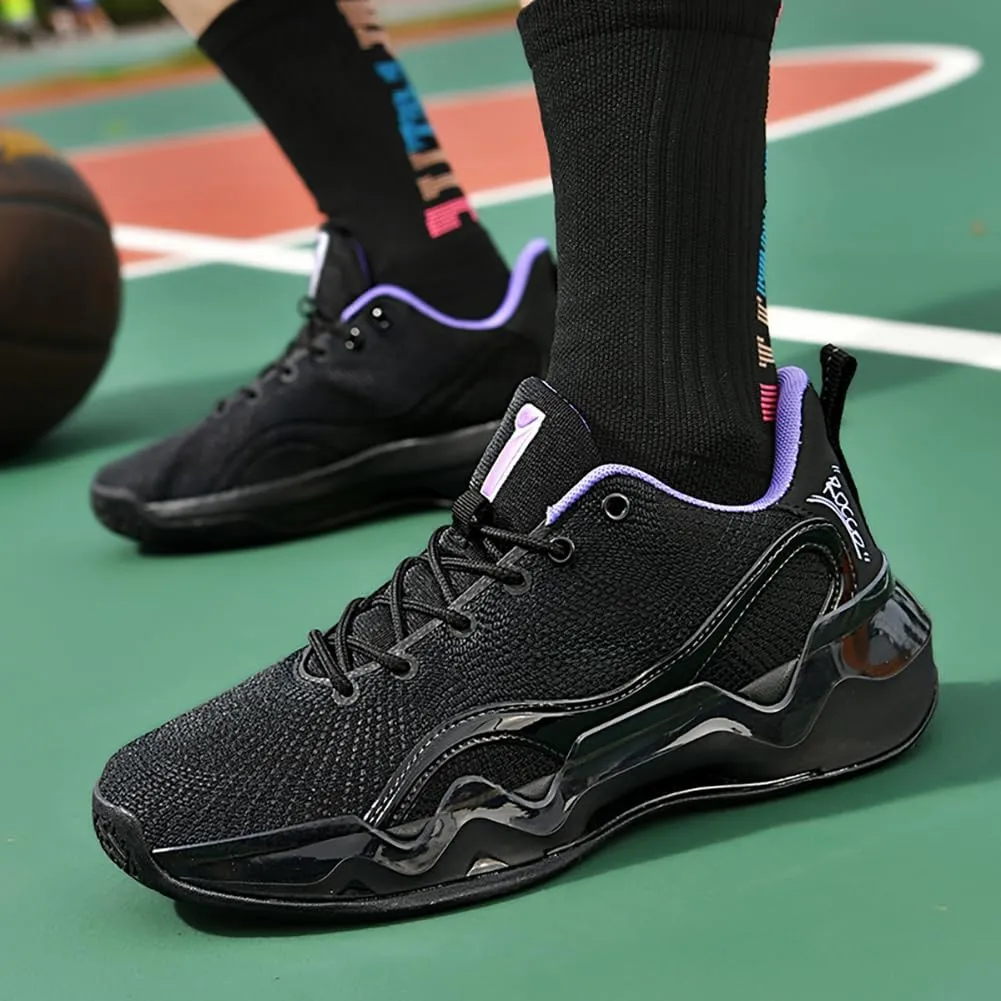 Mens Womens Basketball Shoes Breathable Non Slip Comfortable Unisex-Adult Outdoor Sport Shoe for Couples