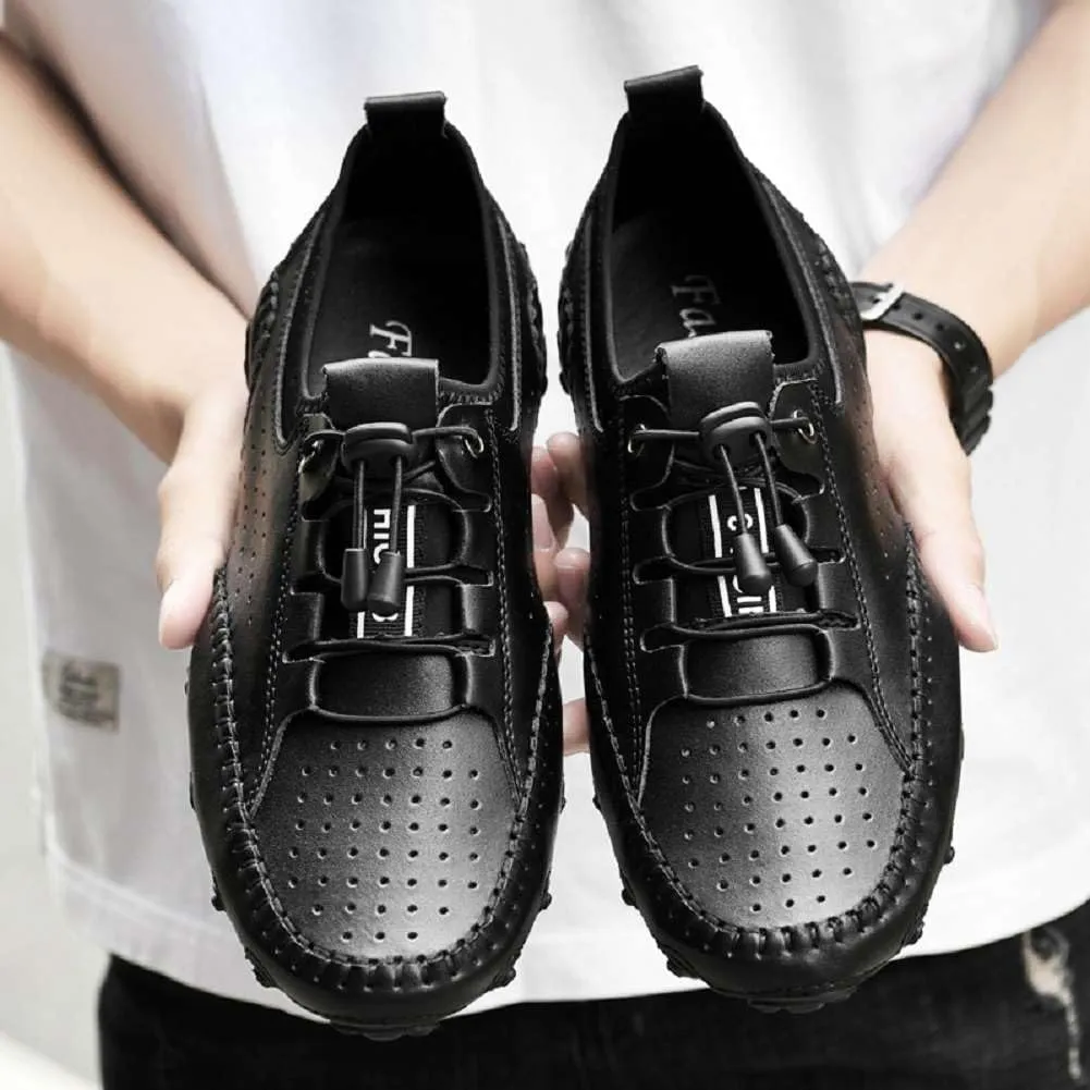 mitvr Men??s Casual Leather Loafers Shoes Penny Loafers Moccasin Flats Boat Shoes