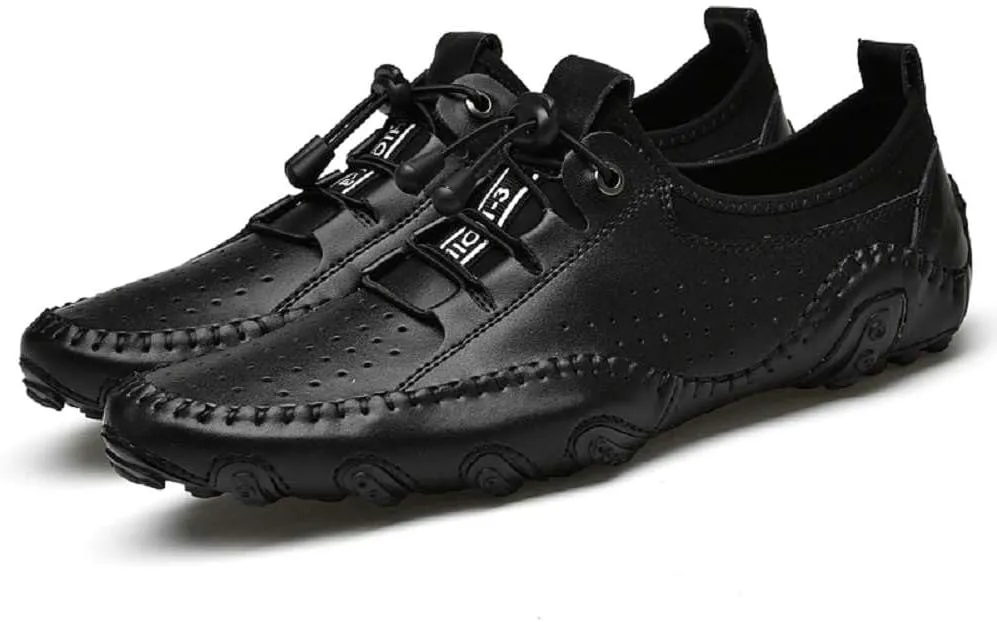 mitvr Men??s Casual Leather Loafers Shoes Penny Loafers Moccasin Flats Boat Shoes