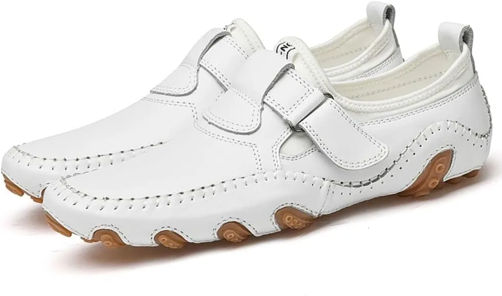 mitvr Men??s Casual Leather Loafers Shoes Penny Loafers Moccasin Flats Boat Shoes