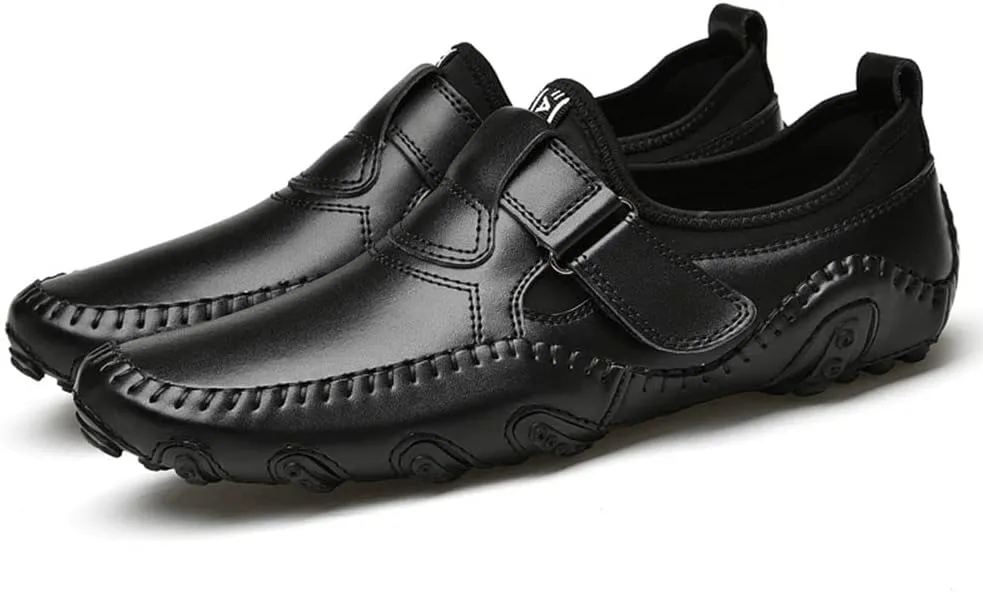 mitvr Men??s Casual Leather Loafers Shoes Penny Loafers Moccasin Flats Boat Shoes