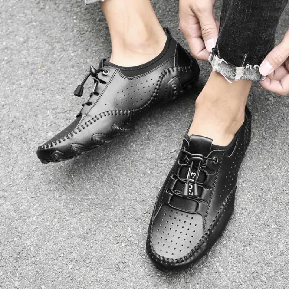 mitvr Men??s Casual Leather Loafers Shoes Penny Loafers Moccasin Flats Boat Shoes