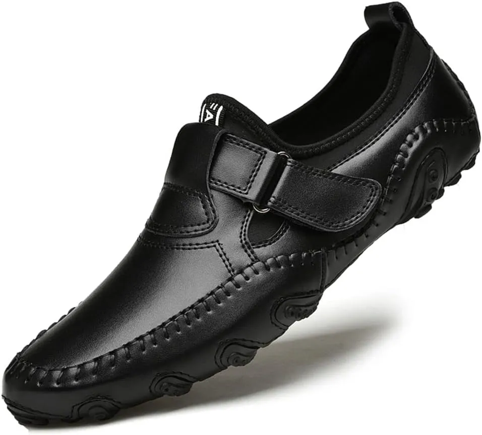 mitvr Men??s Casual Leather Loafers Shoes Penny Loafers Moccasin Flats Boat Shoes