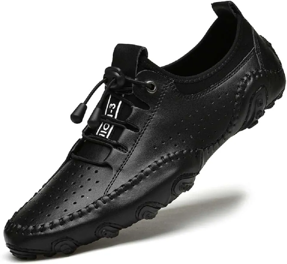mitvr Men??s Casual Leather Loafers Shoes Penny Loafers Moccasin Flats Boat Shoes
