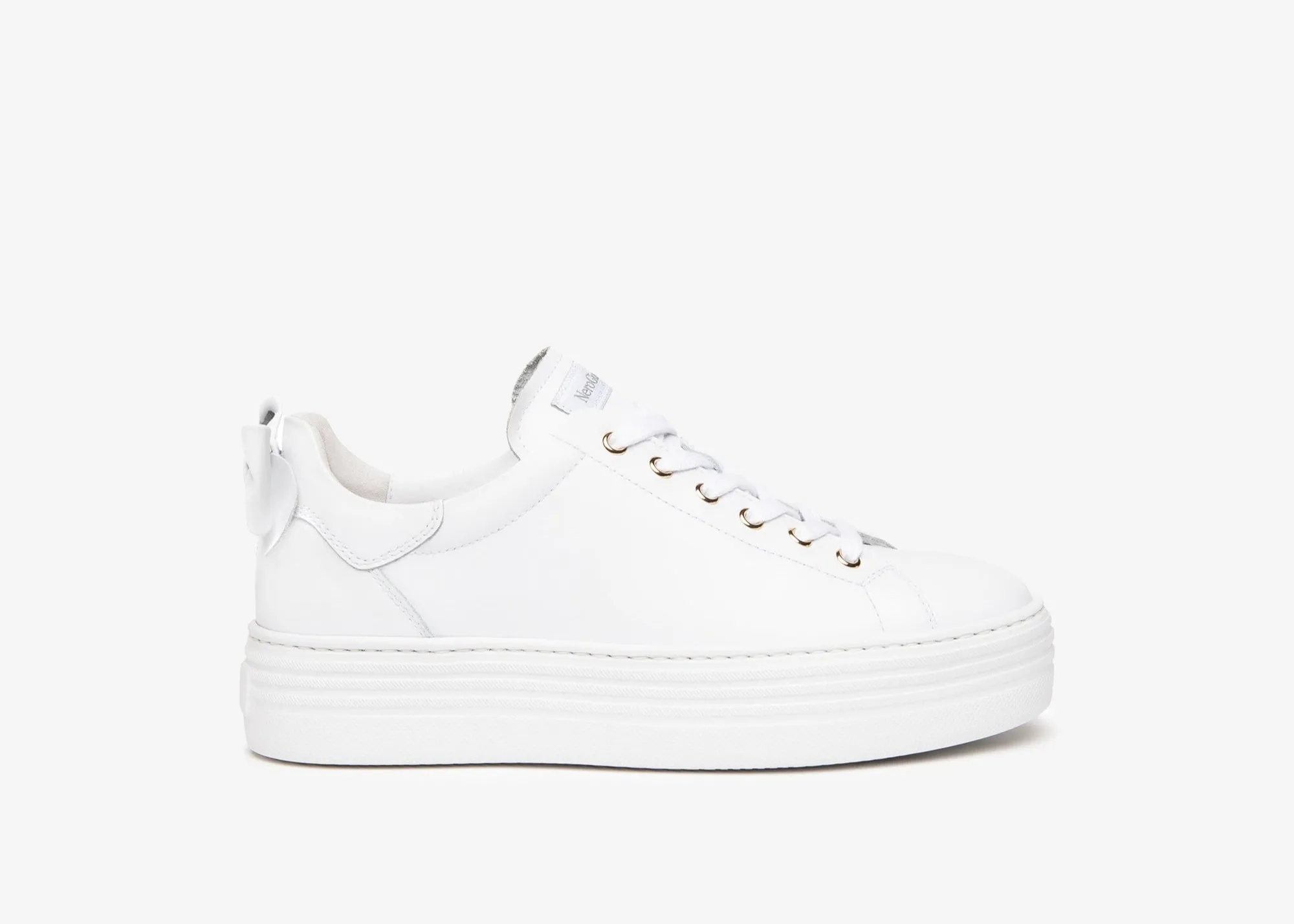 NeroGiardini White Platform Trainer |E306521DWH