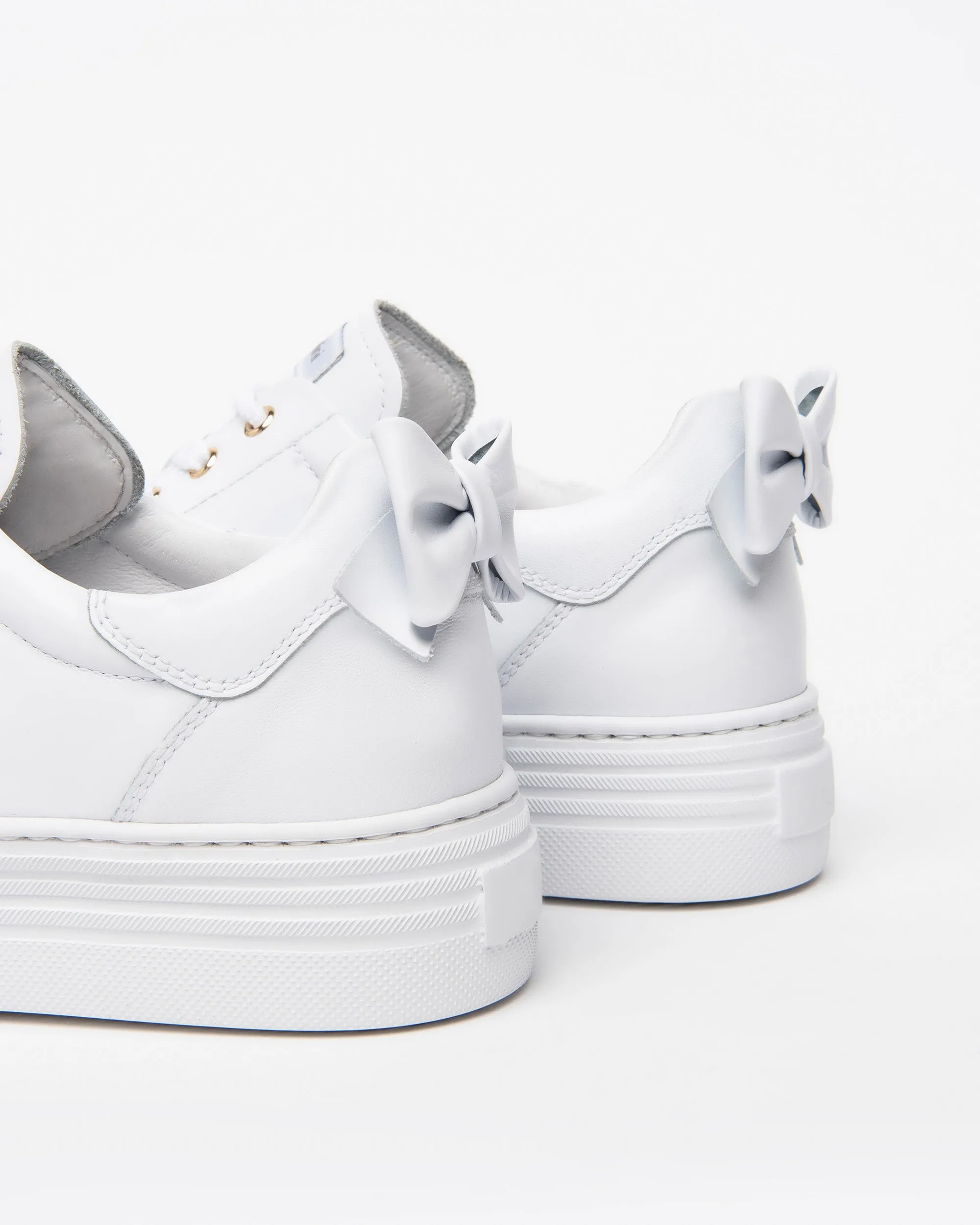 NeroGiardini White Platform Trainer |E306521DWH