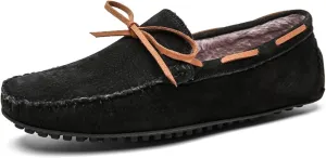New Men's Loafers Deck Shoes Design Suede Vamp Stitching Details Faux Fur Lined Option Lightweight Flat Heel Resistant Classic Wedding Slip On