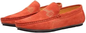 New Mens Loafers Shoe Faux Leather Stitching Details Suede Vamp Rubber Sole Comfortable Anti-slip Resistant Prom Slip On