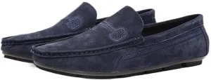 New Mens Loafers Shoe Faux Leather Stitching Details Suede Vamp Rubber Sole Comfortable Anti-slip Resistant Prom Slip On