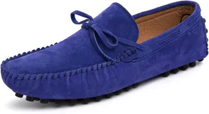 New Mens Loafers Shoe Lined Option Deck Shoes Genuine Leather Suede Vamp 1-eye Round Toe Lightweight Comfortable Resistant Flexible Party Casual Slip On