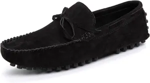 New Mens Loafers Shoe Lined Option Deck Shoes Genuine Leather Suede Vamp 1-eye Round Toe Lightweight Comfortable Resistant Flexible Party Casual Slip On