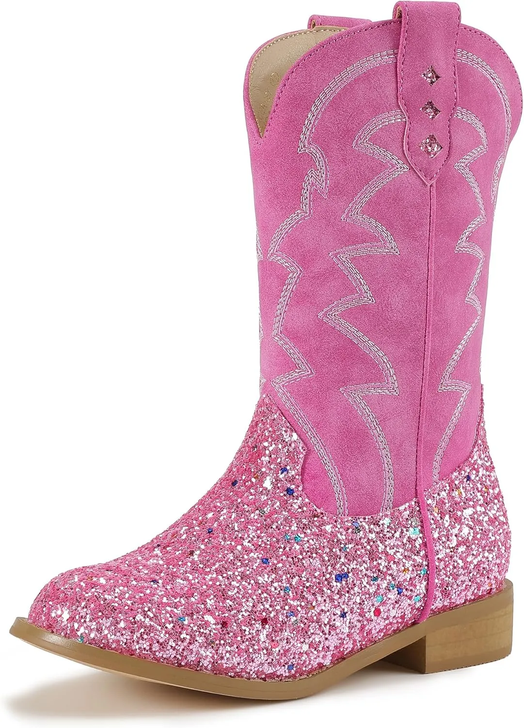 PANDANINJIA Girls Cowgirl Cowboy Boots