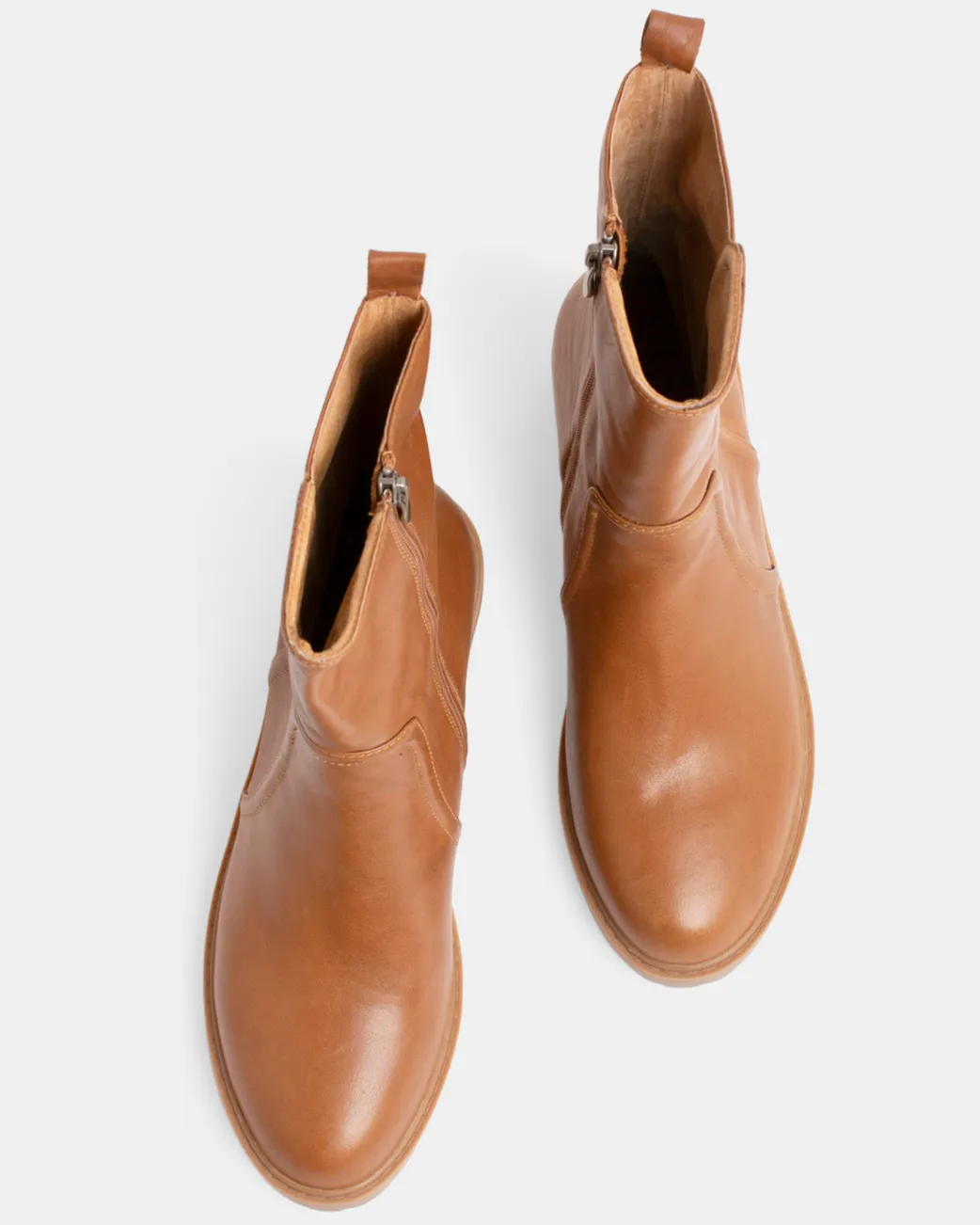 Penny Leather Boot DARK BROWN