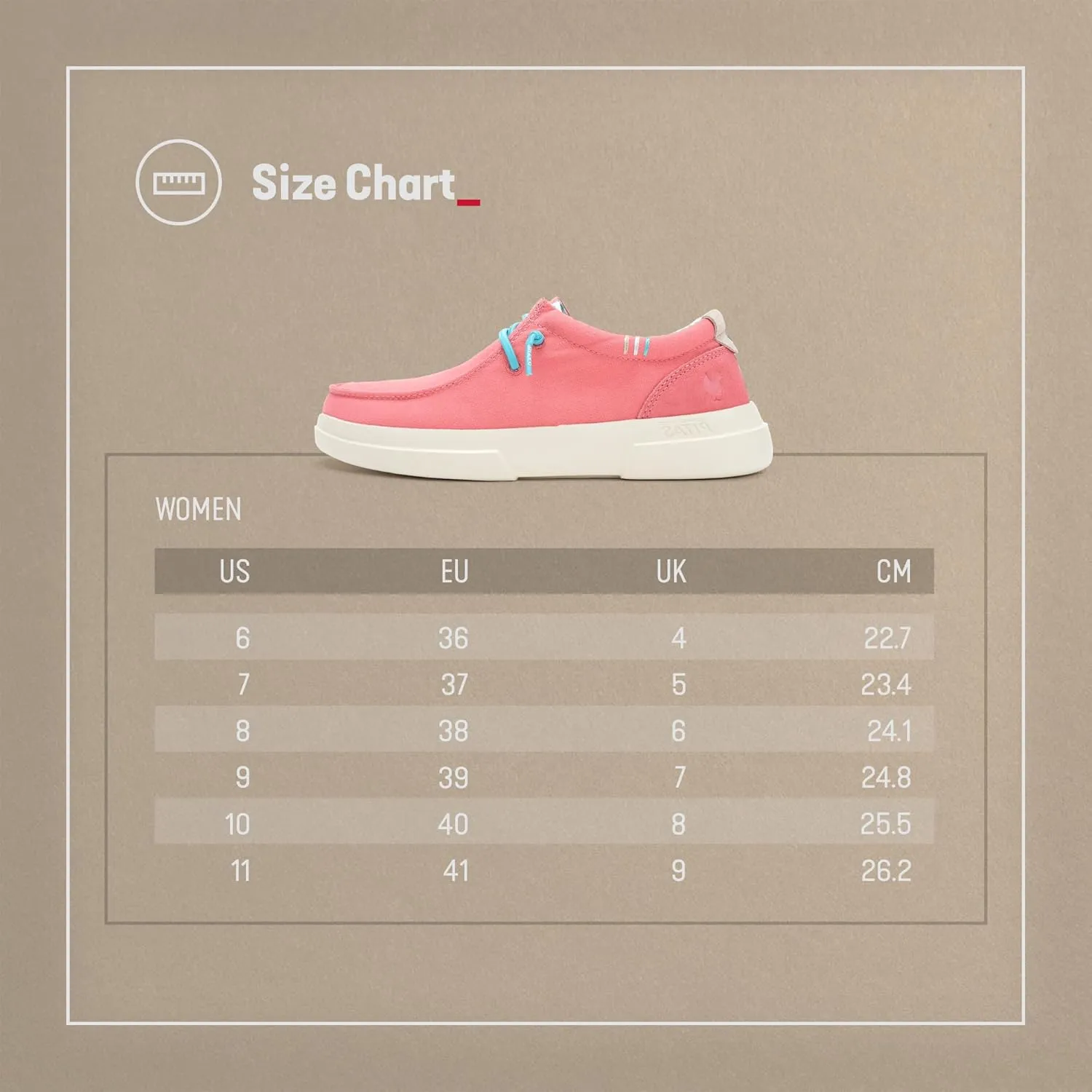 PITAS Sirmione Loafers for Women | Comfortable Casual Shoes | Women??s Ultralight Slip-On Shoes | Coral