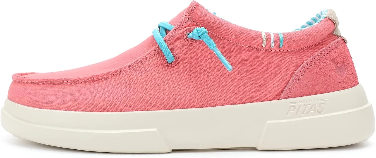 PITAS Sirmione Loafers for Women | Comfortable Casual Shoes | Women??s Ultralight Slip-On Shoes | Coral