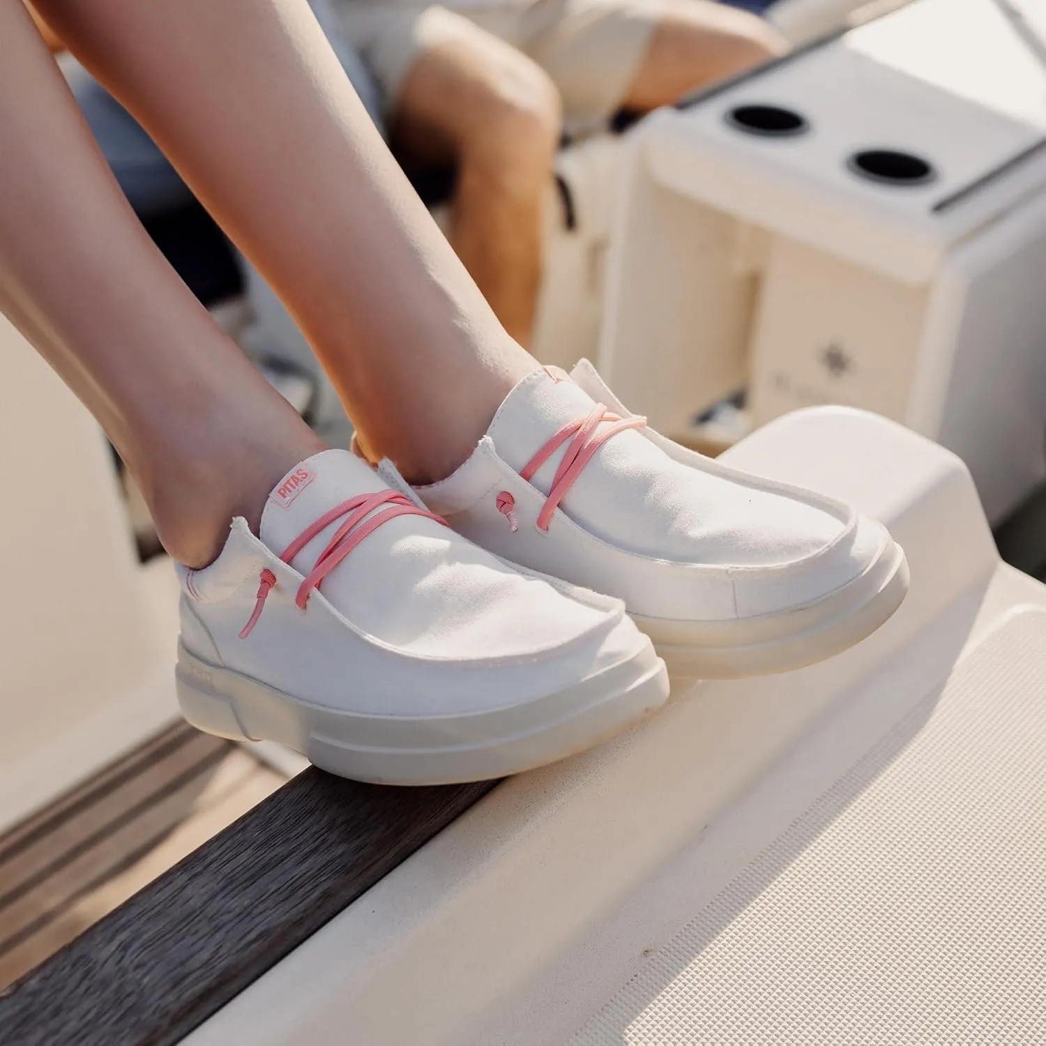 PITAS Sirmione Loafers for Women | Comfortable Casual Shoes | Women??s Ultralight Slip-On Shoes | Coral