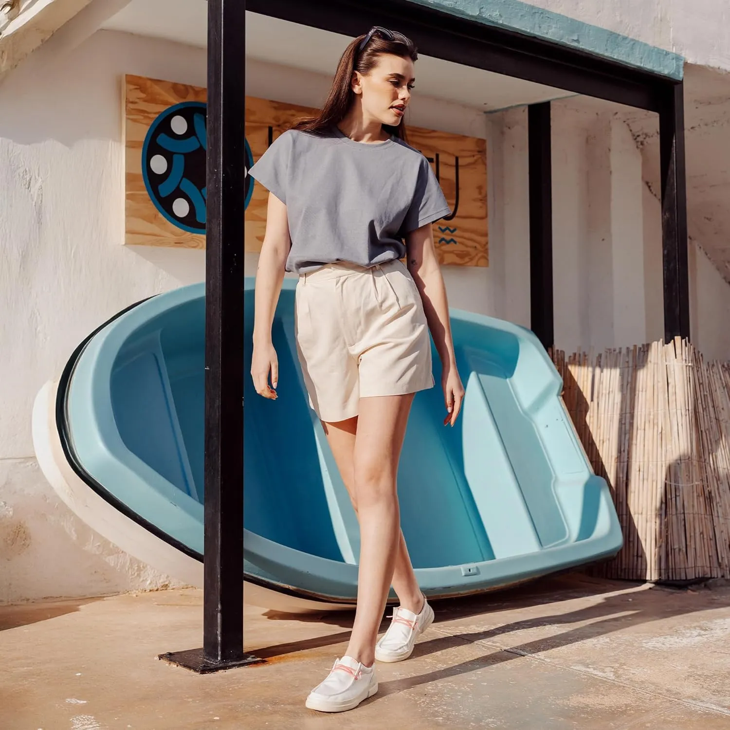 PITAS Sirmione Loafers for Women | Comfortable Casual Shoes | Women??s Ultralight Slip-On Shoes | Coral